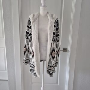 Sherpa Hoodie cardigan sweater